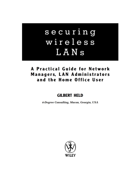 Cover image for book Securing Wireless LANs