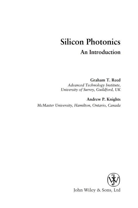 Silicon Photonics 