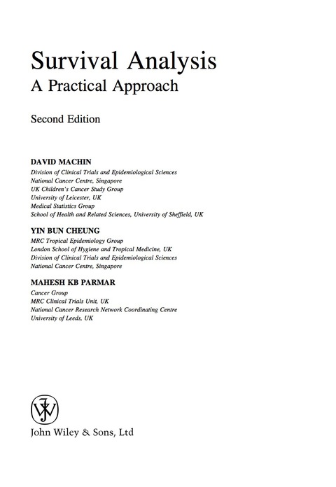 Cover image for book Survival Analysis: A Practical Approach