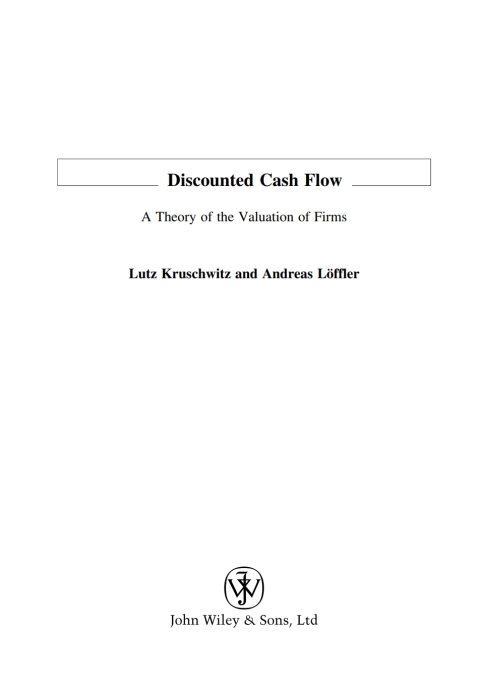 Cover image for book Discounted Cash Flow