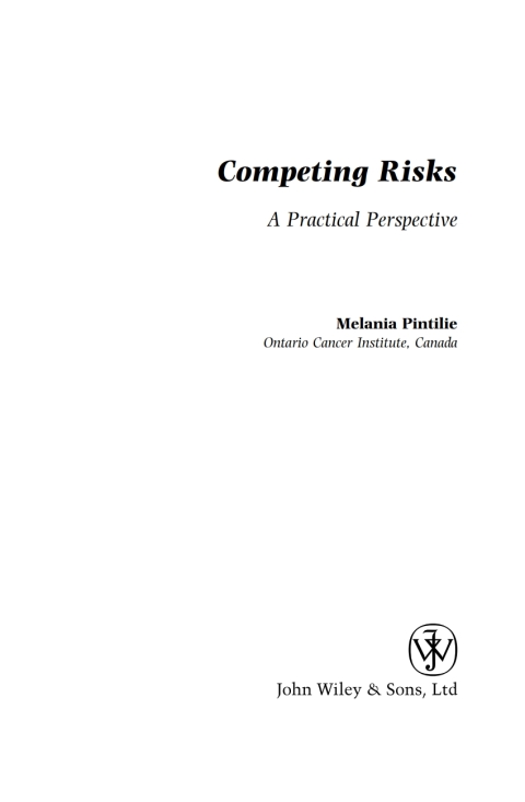 Cover image for book Competing Risks