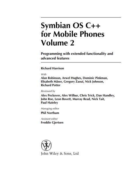 Cover image for book Symbian OS C++ for Mobile Phones