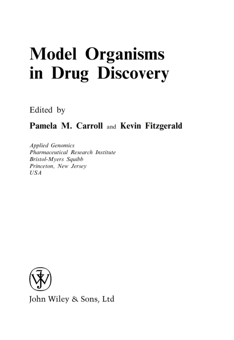 Cover image for book Model Organisms in Drug Discovery
