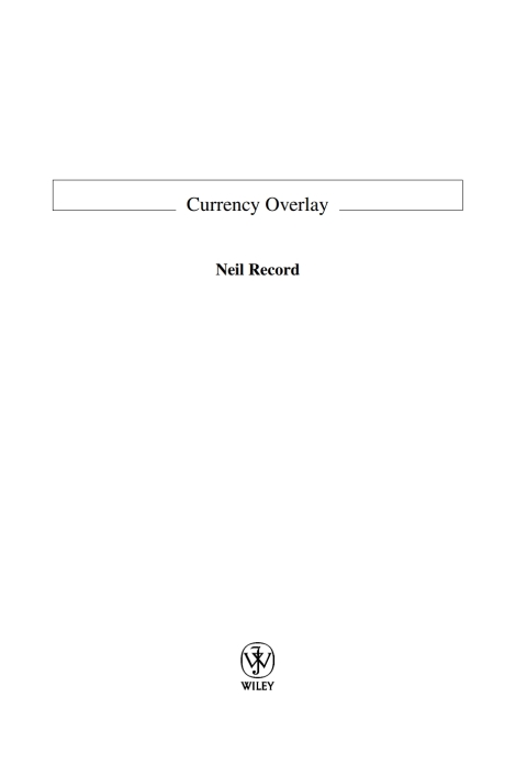 Cover image for book Currency Overlay