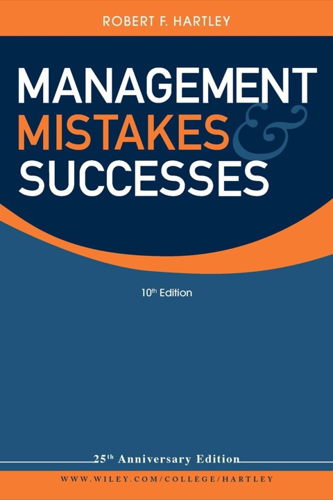 Cover image for book Management Mistakes and Successes