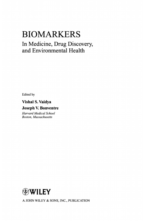 Cover image for book Biomarkers