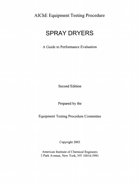 Spray Dryers 