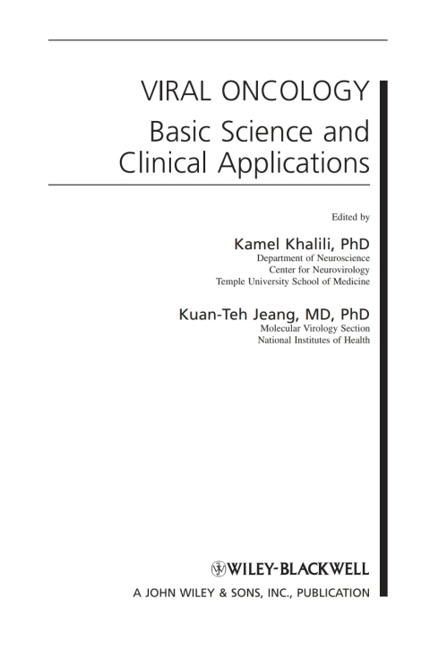 Cover image for book Viral Oncology