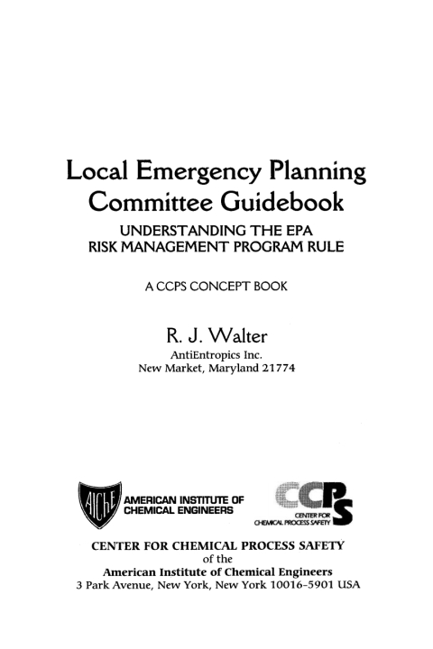 Cover image for book Local Emergency Planning Committee Guidebook