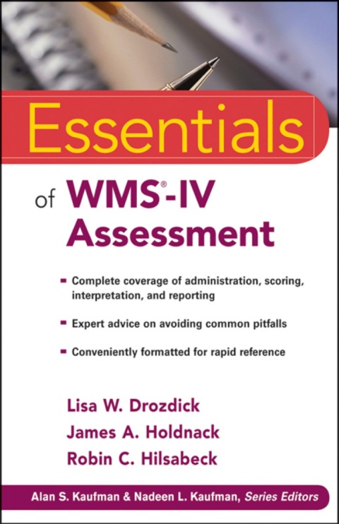 Cover image for book Essentials of WMS-IV Assessment