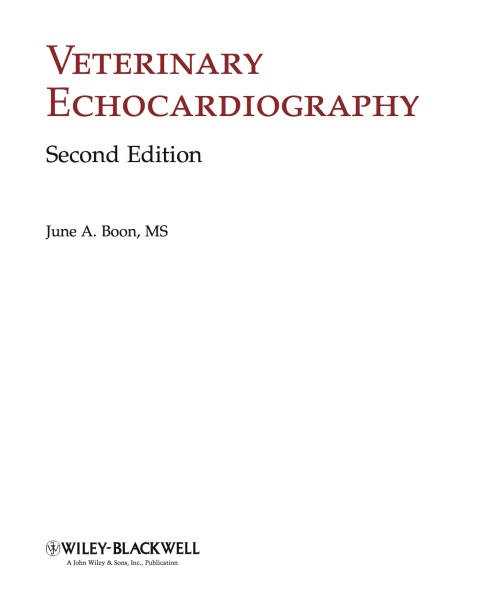 Cover image for book Veterinary Echocardiography