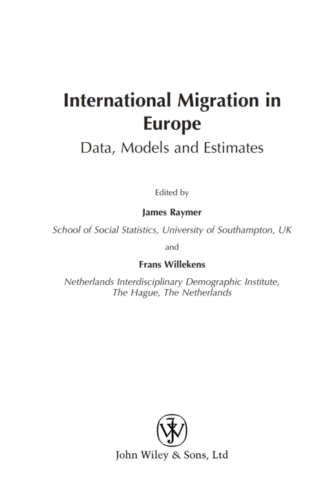 Cover image for book International Migration in Europe
