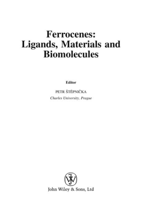 Cover image for book Ferrocenes