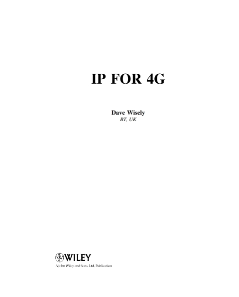 Cover image for book IP for 4G