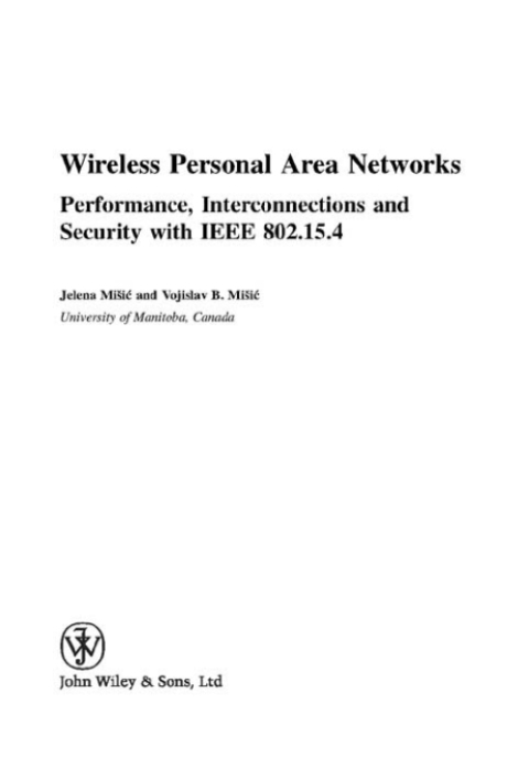 Cover image for book Wireless Personal Area Networks