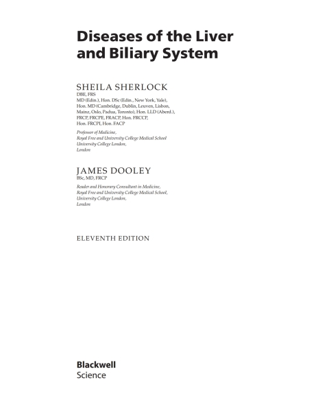 Cover image for book Diseases of the Liver and Biliary System