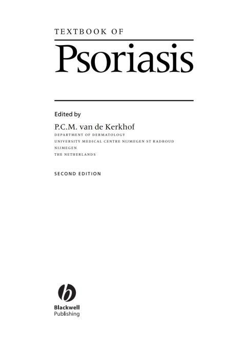 Cover image for book Textbook of Psoriasis