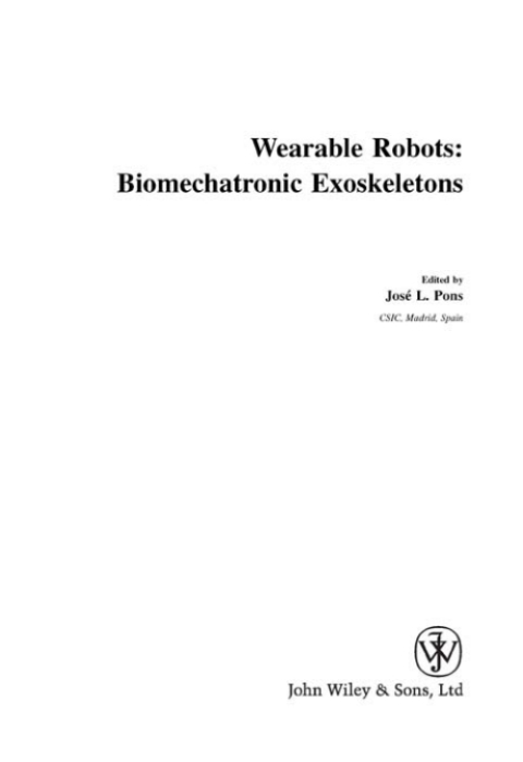 Cover image for book Wearable Robots