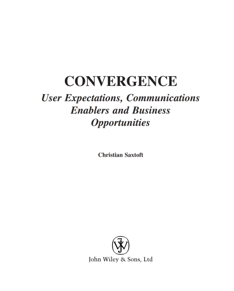 Cover image for book Convergence
