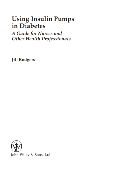 Cover image for book Using Insulin Pumps in Diabetes