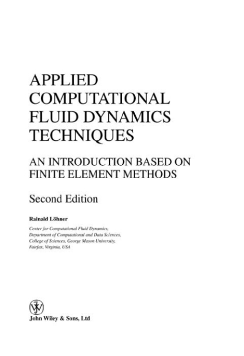 Cover image for book Applied Computational Fluid Dynamics Techniques