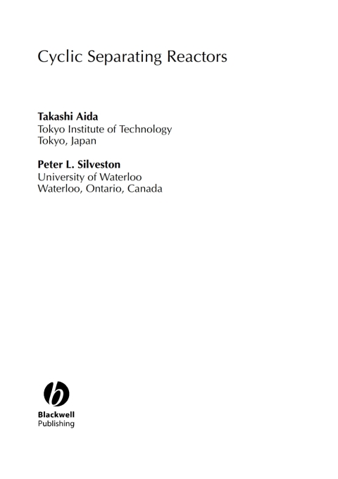Cover image for book Cyclic Separating Reactors