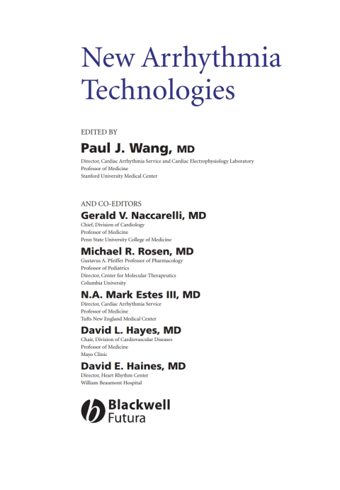 New Arrhythmia Technologies 