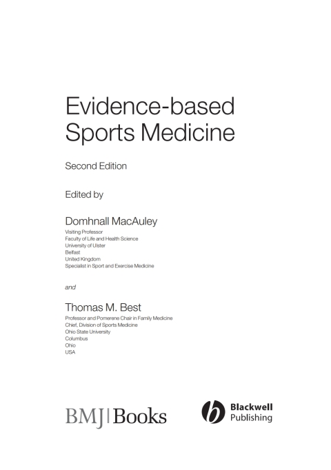 Cover image for book Evidence-Based Sports Medicine