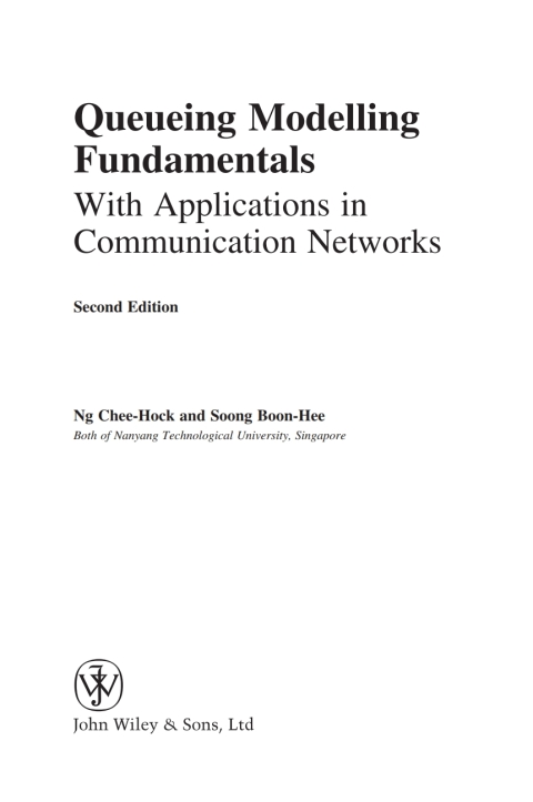 Cover image for book Queueing Modelling Fundamentals
