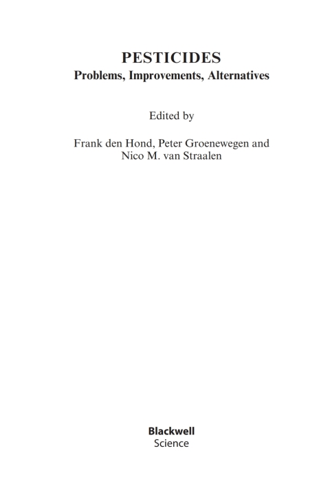 Cover image for book Pesticides