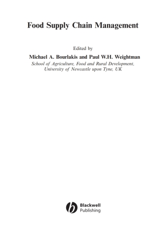 Food Supply Chain Management