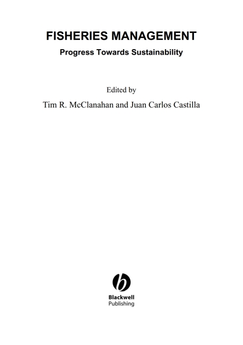 Cover image for book Fisheries Management