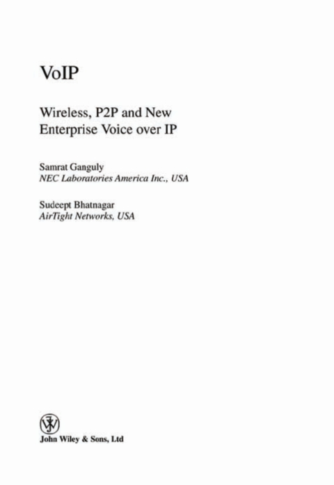 Cover image for book VoIP