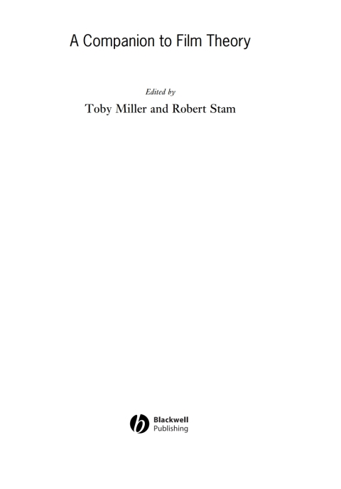 Cover image for book A Companion to Film Theory