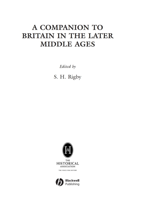 Cover image for book A Companion to Britain in the Later Middle Ages