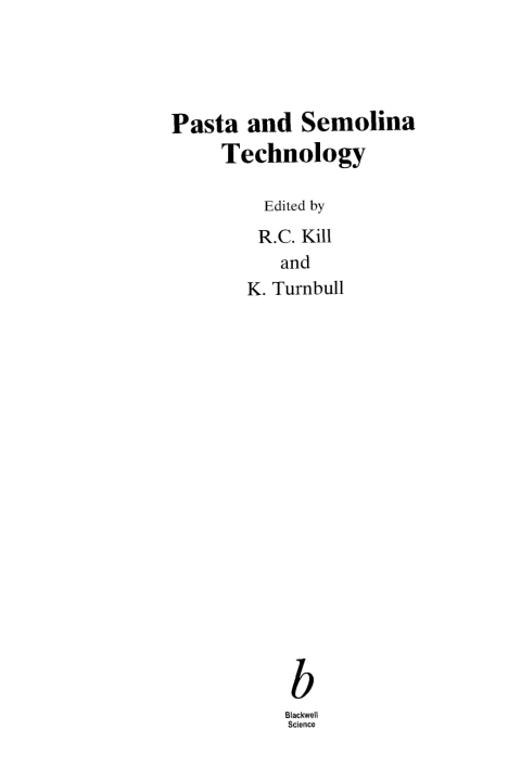 Cover image for book Pasta and Semolina Technology