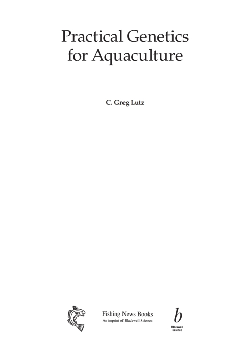 Cover image for book Practical Genetics for Aquaculture
