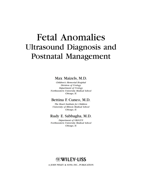 Cover image for book Fetal Anomalies