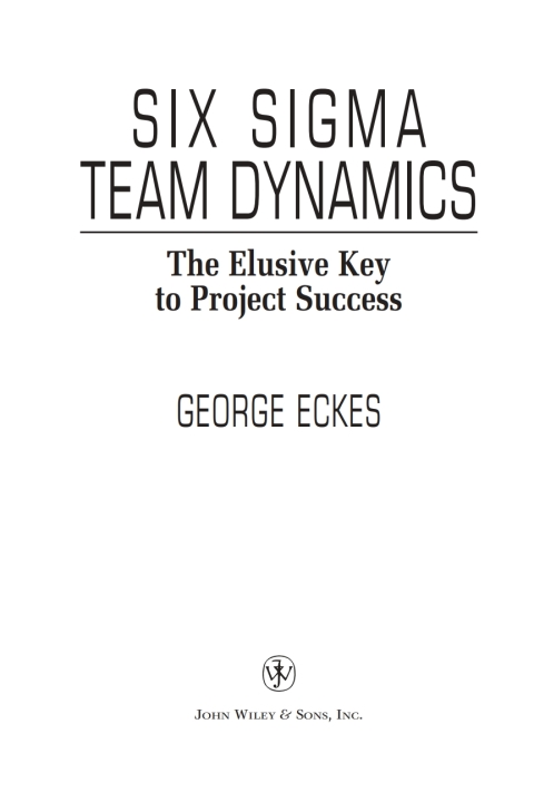 Cover image for book Six Sigma Team Dynamics