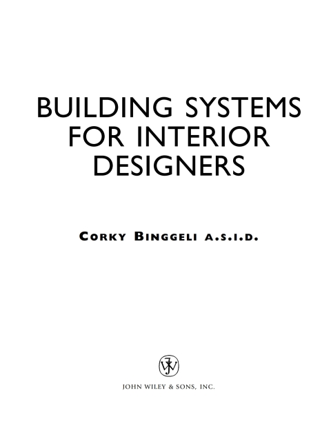 Cover image for book Building Systems for Interior Designers