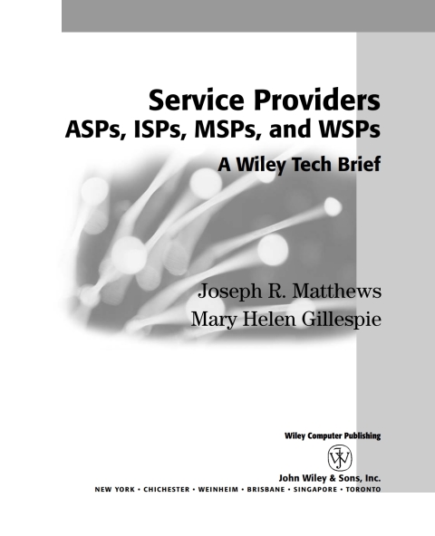 Cover image for book Service Providers