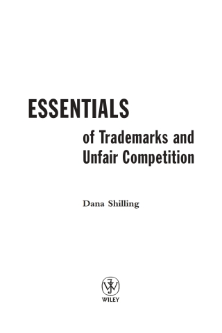 Essentials of Trademarks and Unfair Competition