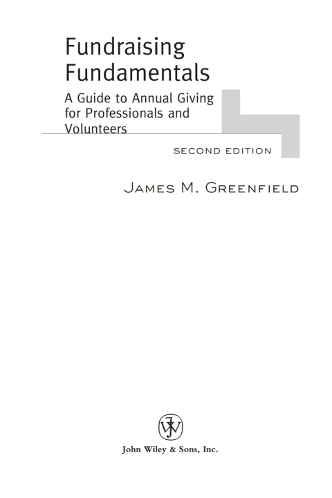 Cover image for book Fundraising Fundamentals
