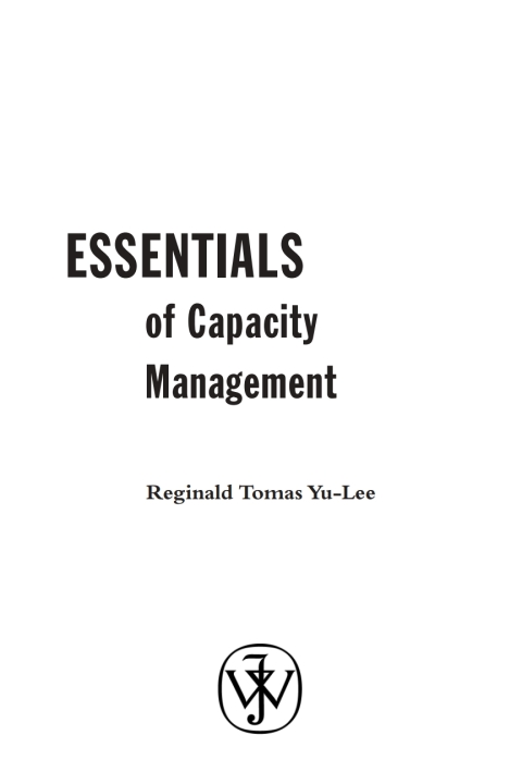 Cover image for book Essentials of Capacity Management