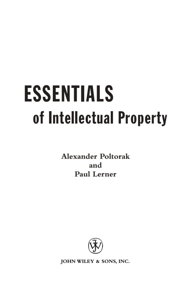 Essentials of Intellectual Property