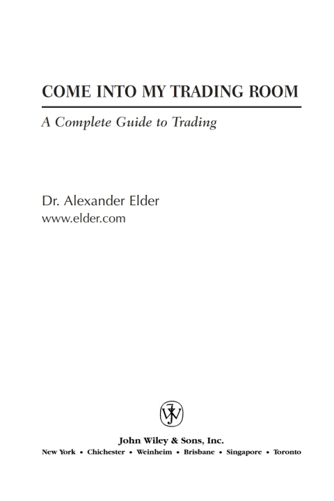 Cover image for book Come Into My Trading Room
