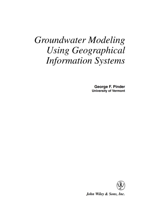 Cover image for book Groundwater Modeling Using Geographical Information Systems