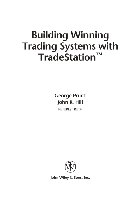 Cover image for book Building Winning Trading Systems with TradeStation