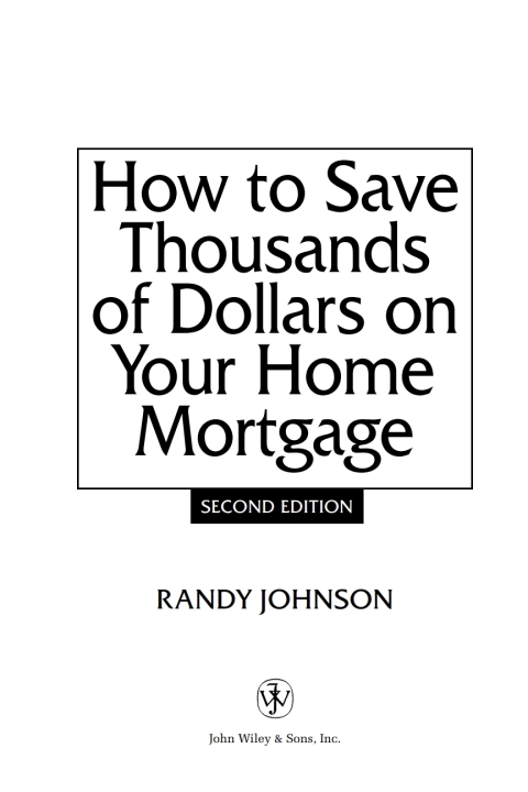 Cover image for book How to Save Thousands of Dollars on Your Home Mortgage