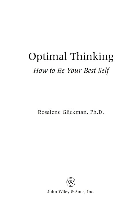 Cover image for book Optimal Thinking